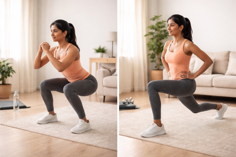 How to Reduce Thigh Fat at Home Without Gym (Beginner Guide) beginner thigh fat loss workout at home no equipment