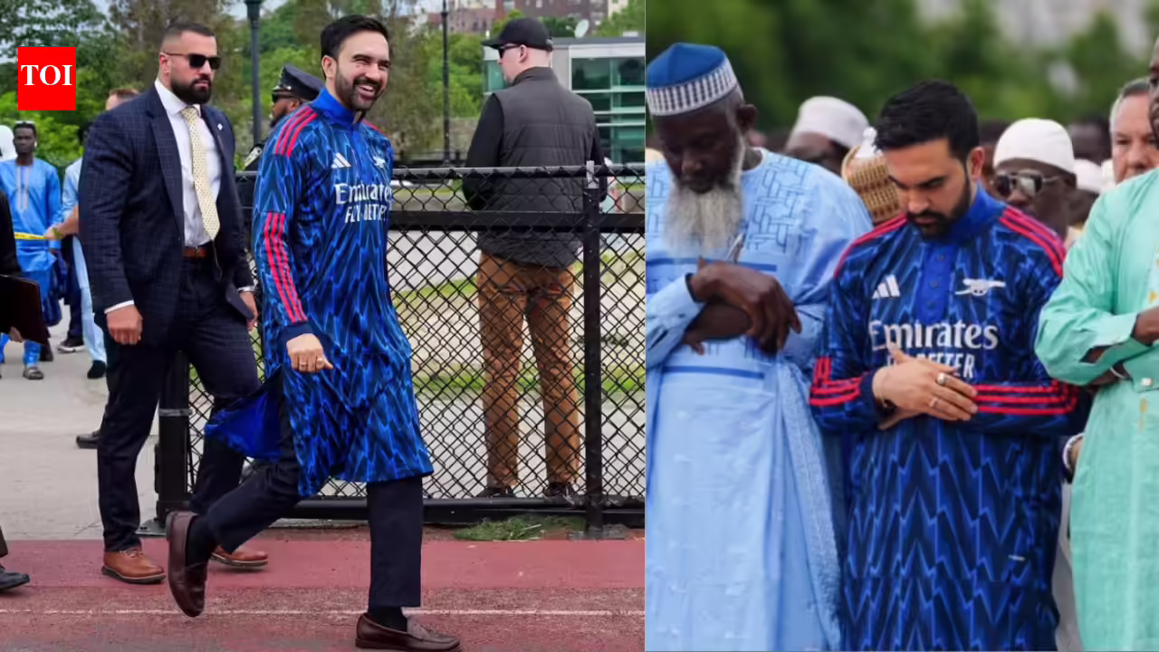 Arsenal Thobe for Eid? Zohran Mamdani goes viral in bold football-themed outfit at Eid al-Adha celebration | Football News