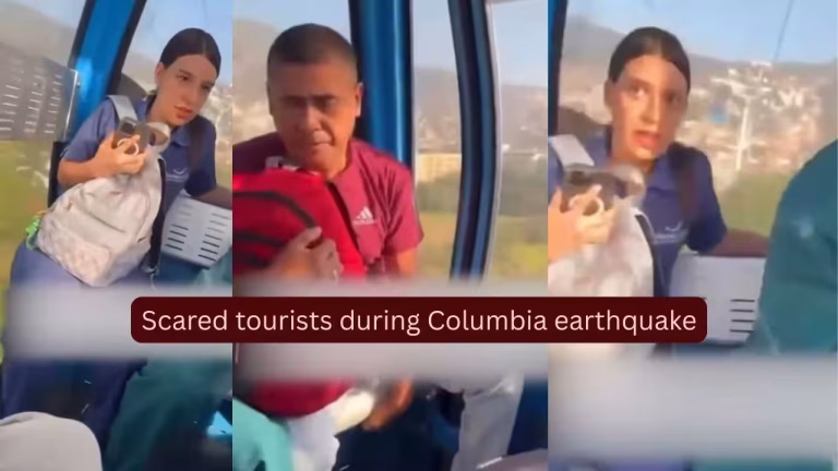 Colombia Earthquake: WATCH: Terrified tourists scream as cable car swings violently during Colombia’s 7.4-magnitude earthquake; video captures panic in mid-air |