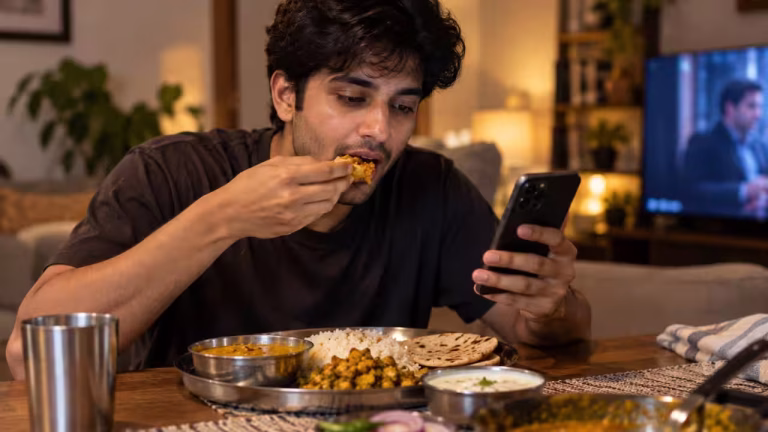 Psychology says eating while watching something may make it harder to notice this one important signal