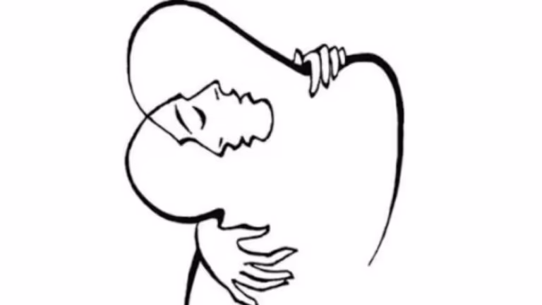 Optical illusion personality test: What you see first in this hugging picture could reveal how your mind works